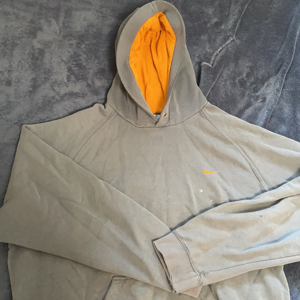 Vintage Nike Hoodie Rare Blue And Orange